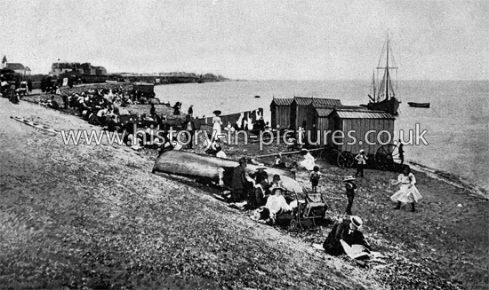 On the Beach, Thorpe Bay, Southend on Sea, Essex. c.1912